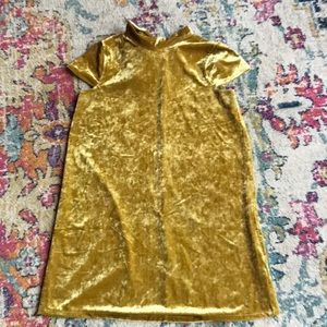 Madewell mock neck velvet mini dress